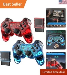 Wireless Controller Compatible with PS-2 Console, Remote Gamepad for Play 2 C…