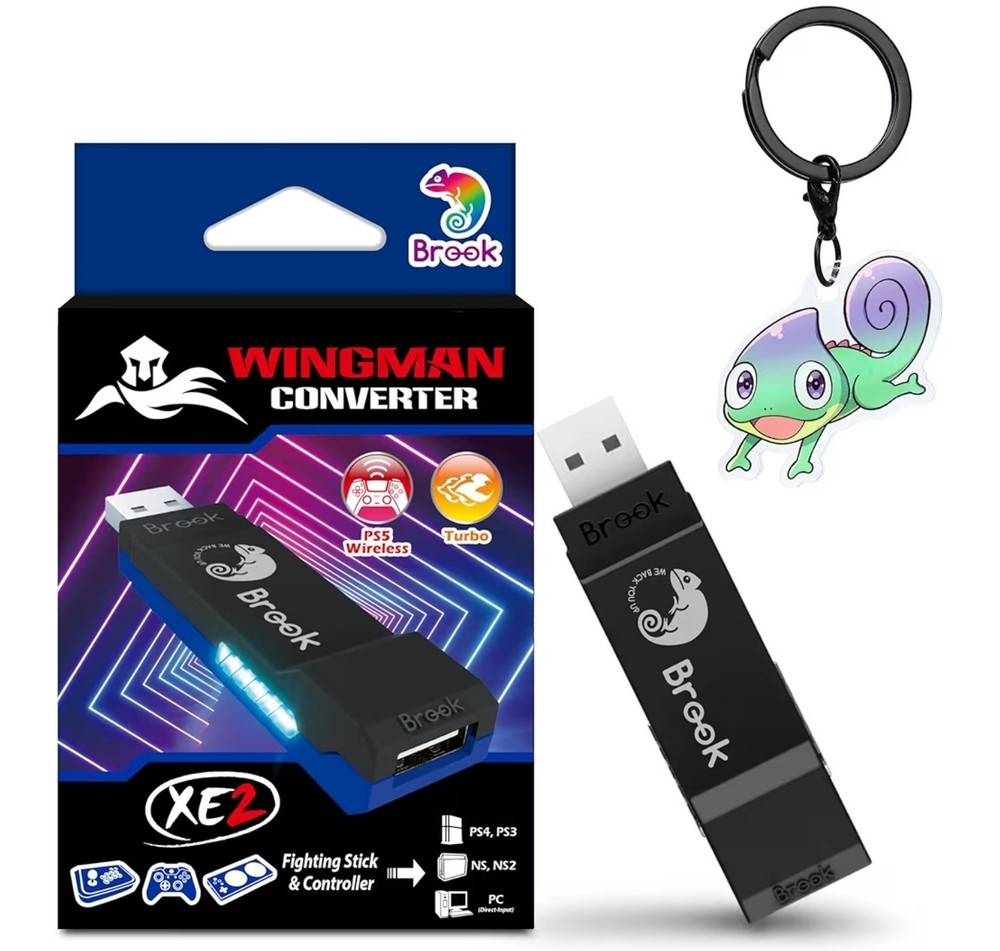 Brook Wingman XE 2 Wireless Controller Adapter, 2-in-1 Converter PS5, PS4, Xbox