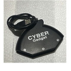 CYBER Gadget 3-Port Wired Controller Adapter USB Controller Attachment Black