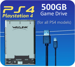 PS4 Pro Slim & OG 500GB Wavlink USB 3.0 Portable External Game Hard Drive