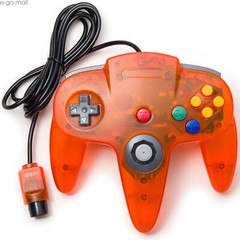 Classic N64 Controller Joystick Remote for N64 VideoGame N64 Console -Ice Orange