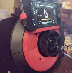Phone support mod for Thrustmaster T300 wheel base – 3d printed